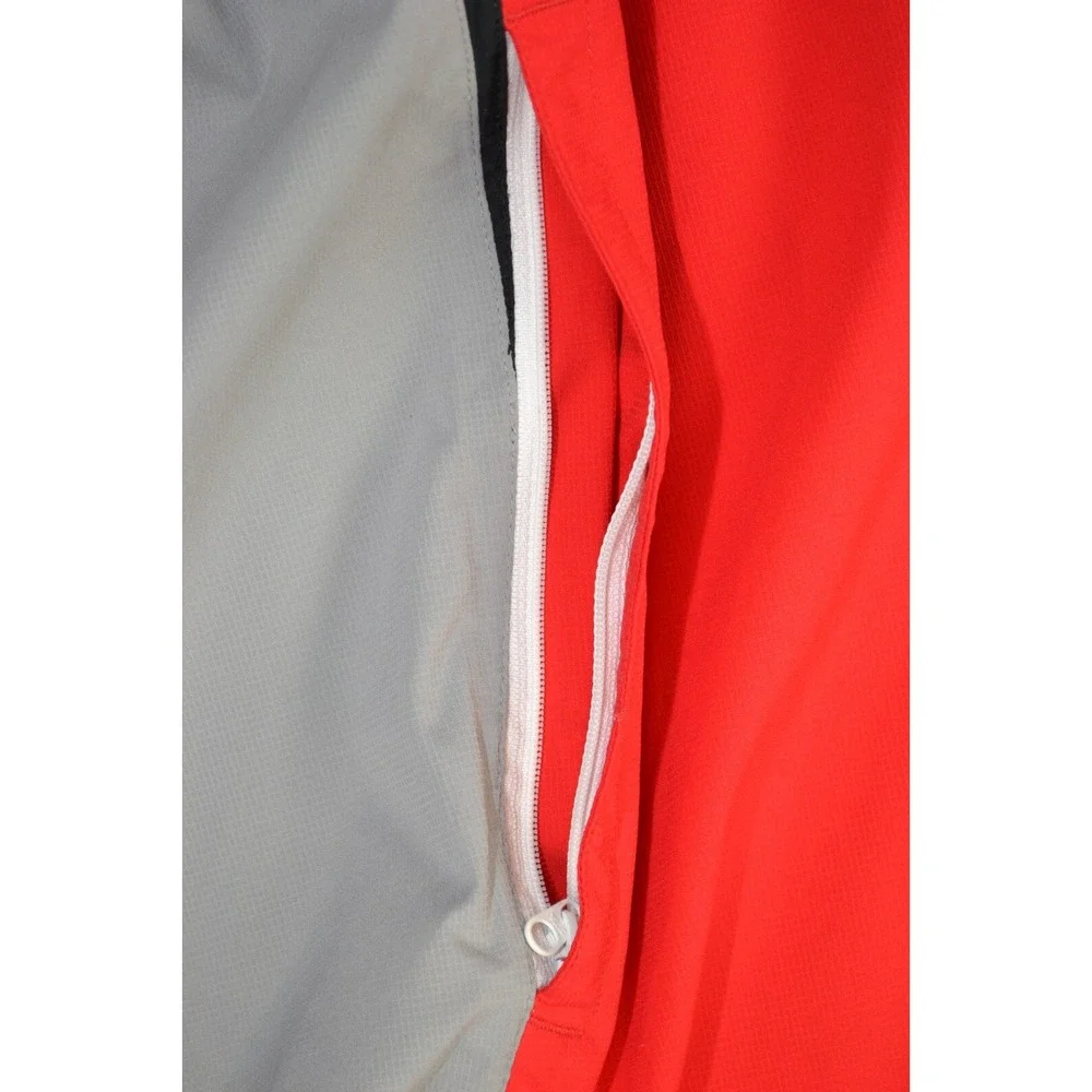 FootJoy Hydro Lite‎ Jacket Golf Coats Mens Large Red Gray Full Zip Long Sleeve